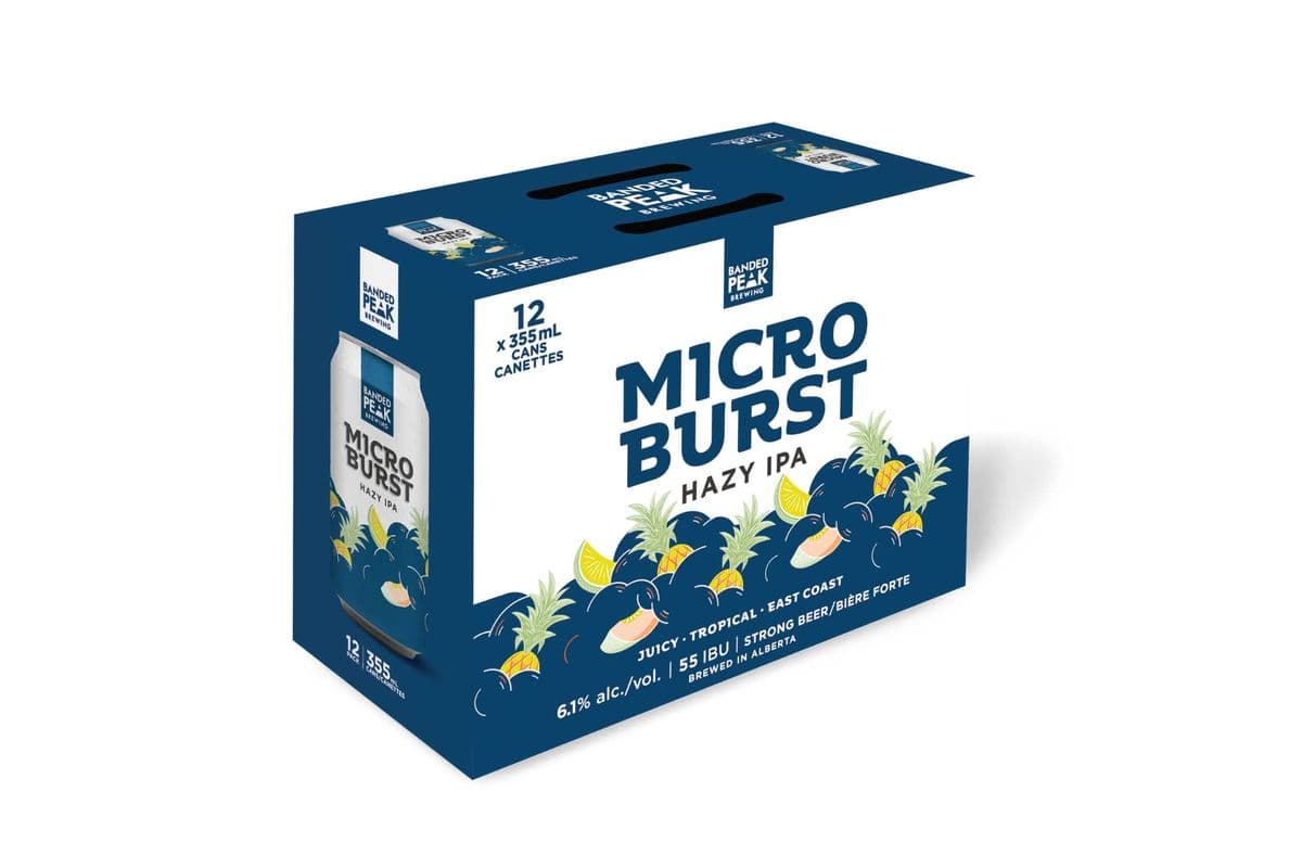 Banded Peak Brewing Microburst Hazy IPA (12 Packs) (12 x 355ML)