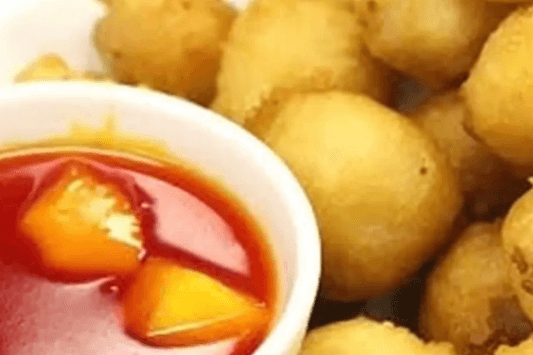 Pineapple and Sweet-and-Sour Chicken Balls