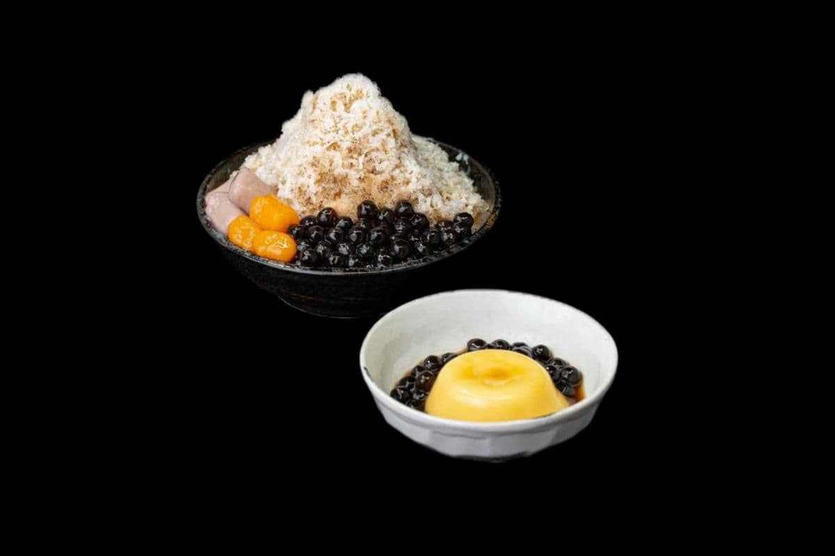 Brown Sugar Red Bean and Pudding Crushed Ice 经典黑糖红豆布丁刨冰