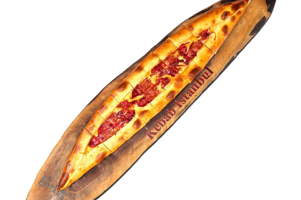 PASTIRMA & CHEESE PIDE