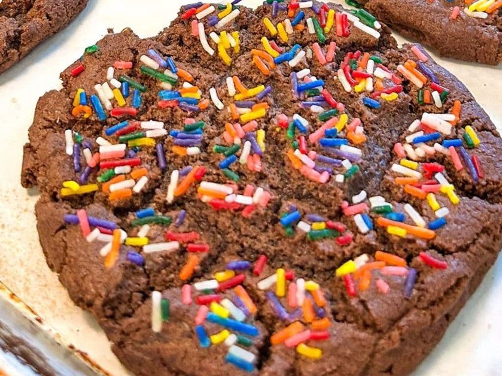 Double Chocolate Sprinkles Cookie