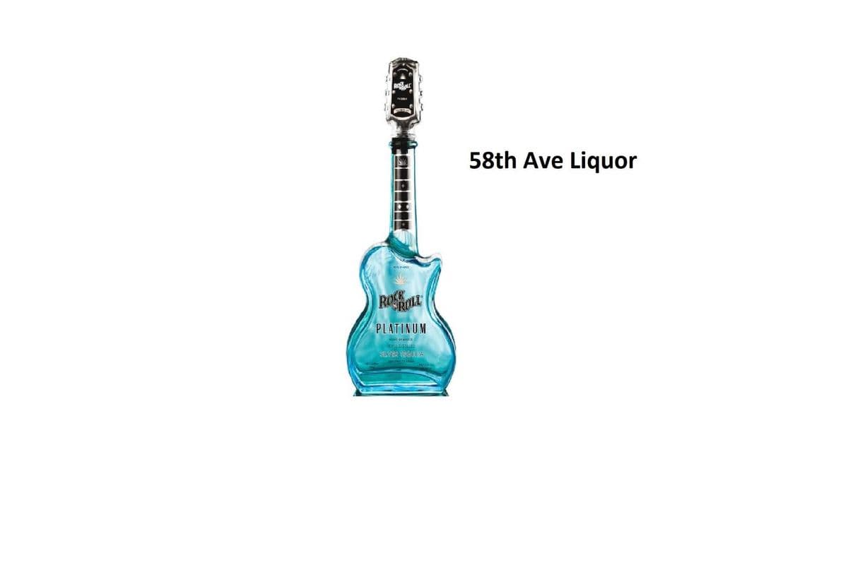 ROCK N ROLL TEQUILA PLATINUM GUITAR 750ML (1 x 750ML)