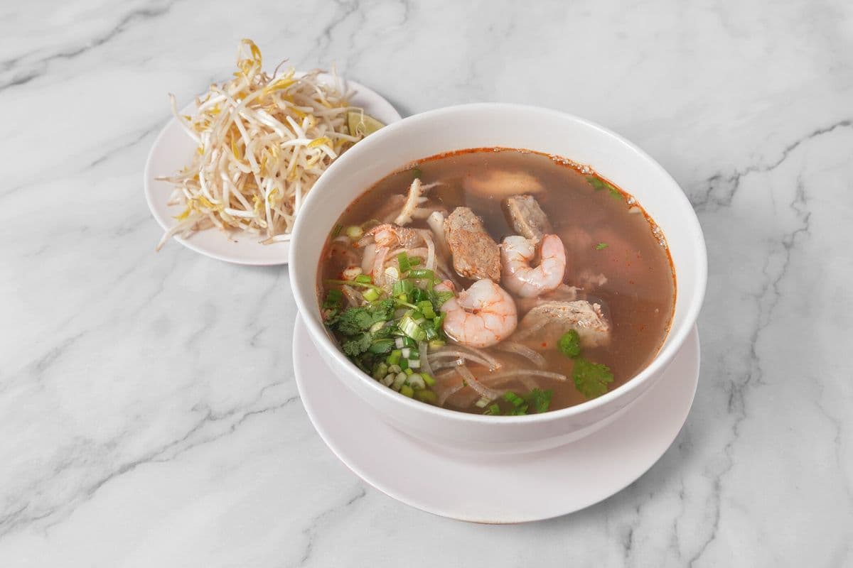 56b. Thai Tom Yum with Rice Noodles