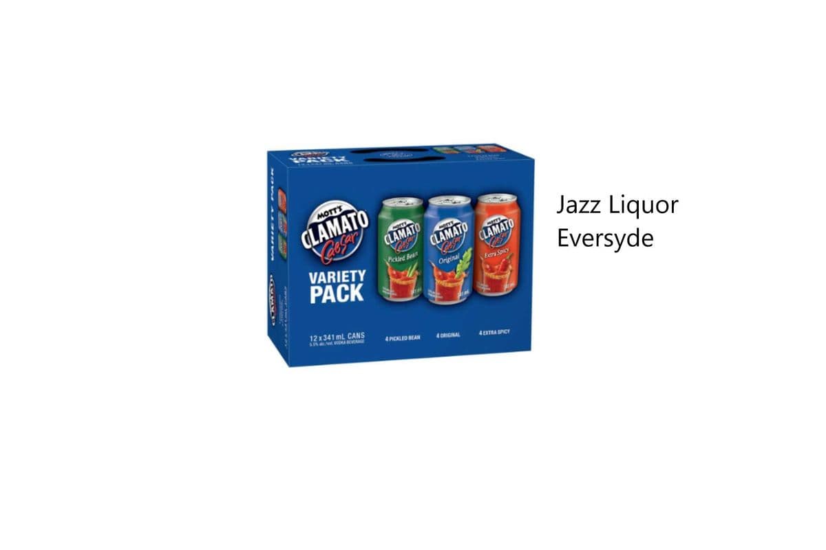 MOTT'S CLAMATO CAESAR VARIETY PACK (1 x 12×341ML)