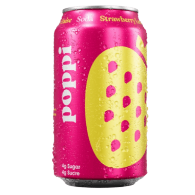 Poppi Soda Citron Fraise 355ml/ Poppi Soda Strawberry Lemon 355ml