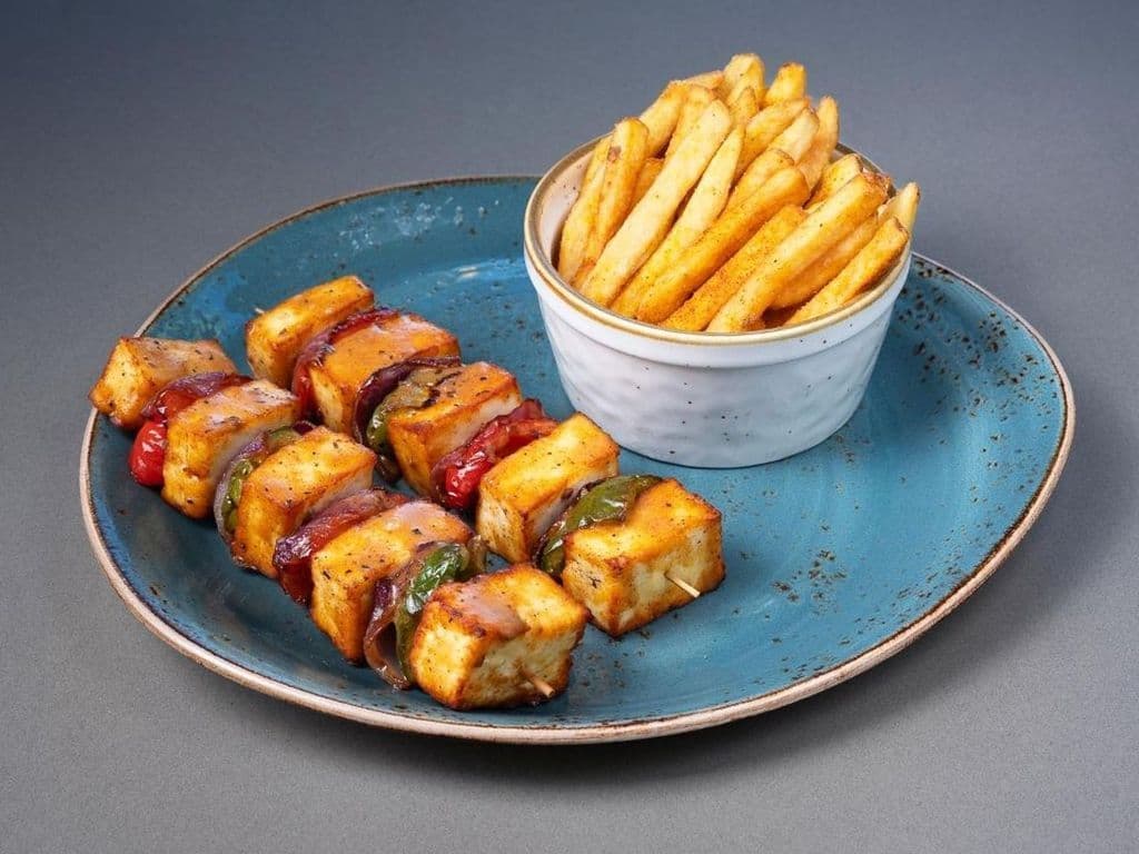 Double Veggie Kebab with 1 Side
