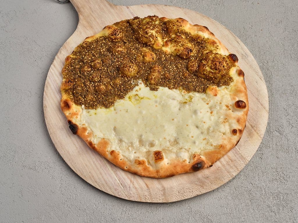 Cheese and Zaatar Manakish