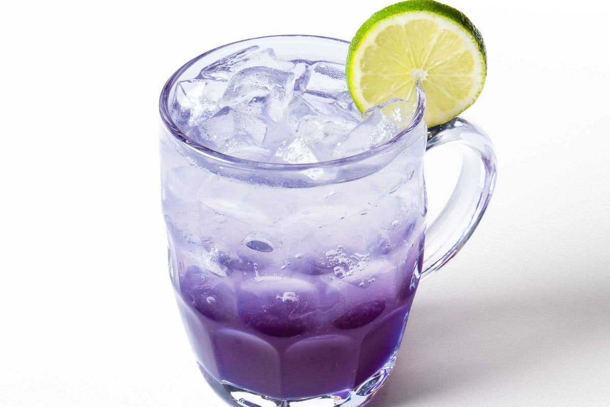 Butterfly Pea Lime Soda