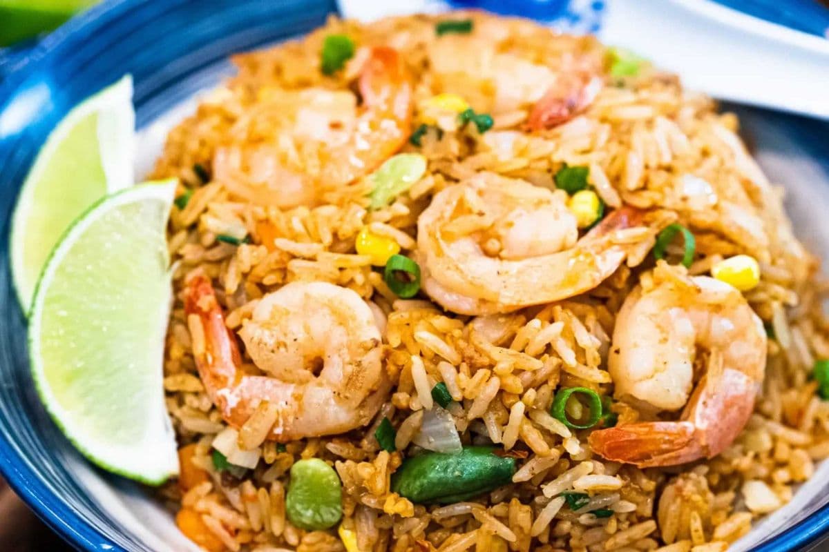 Shrimp Fried Rice(Desi Style/Chili Garlic/Manchurian/Schezwan)