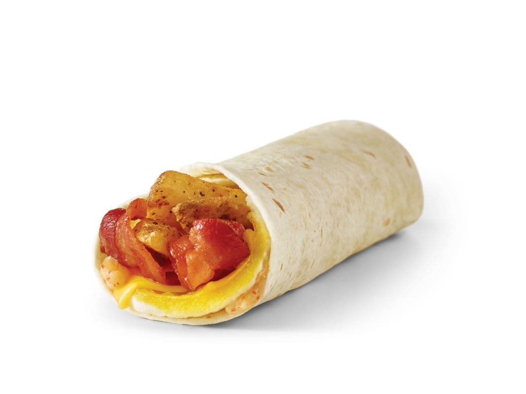 Bacon Breakfast Wrap (Cals: 470)