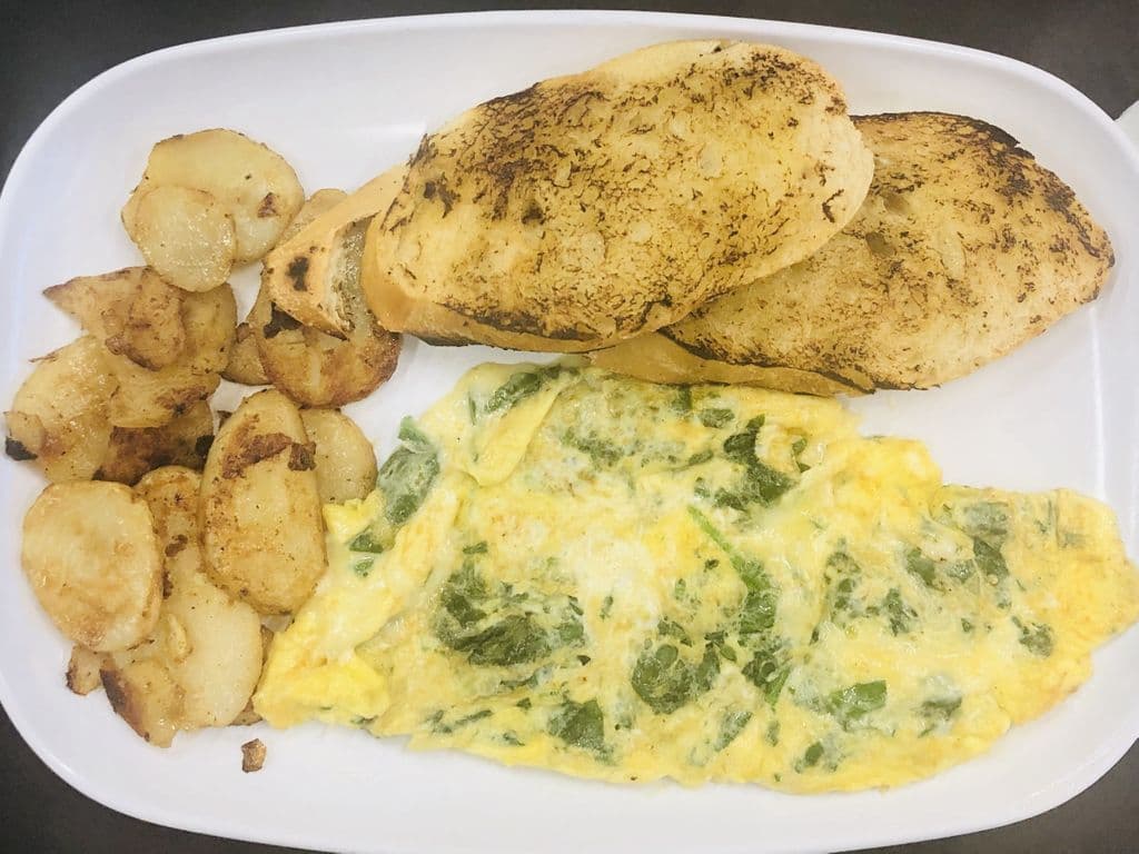 Omelette aux épinards / Spinach Omelette