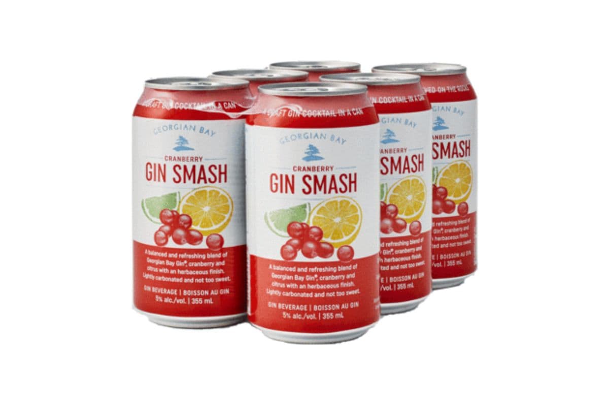 Georgian Bay Cranberry Gin Smash (6 Cans) (1 x 355ML)