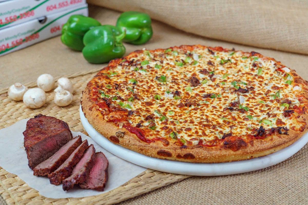Medium BBQ Steak Pizza