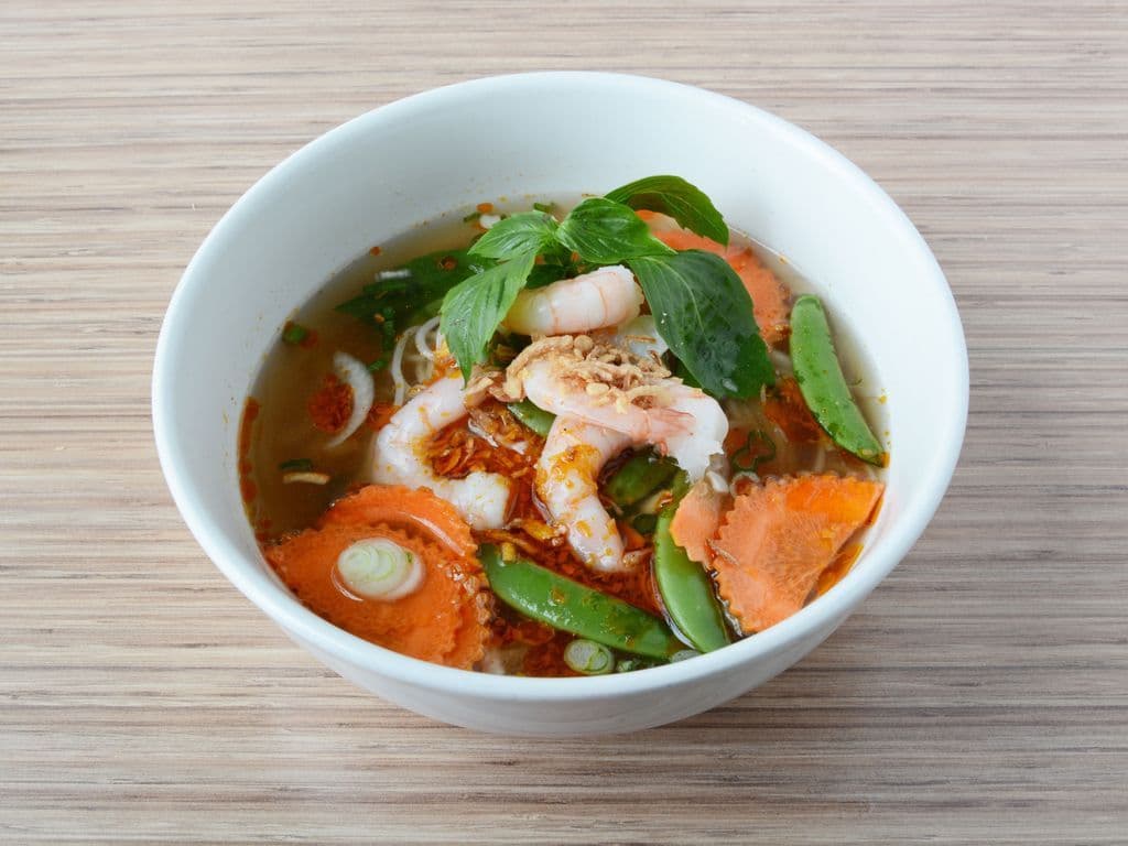 47. Spicy w Prawns & Snap Peas
