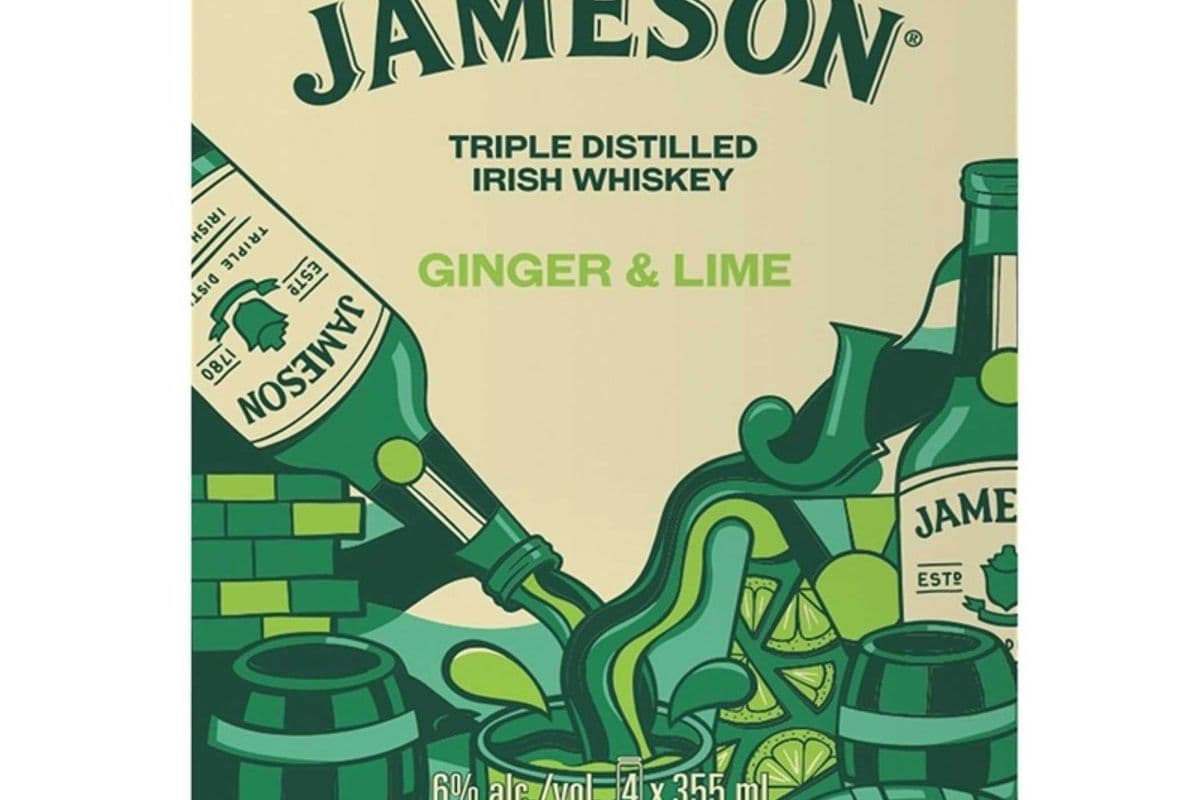 JAMESON GINGER AND LIME (4 PACK) (4 x 355ML CAN)