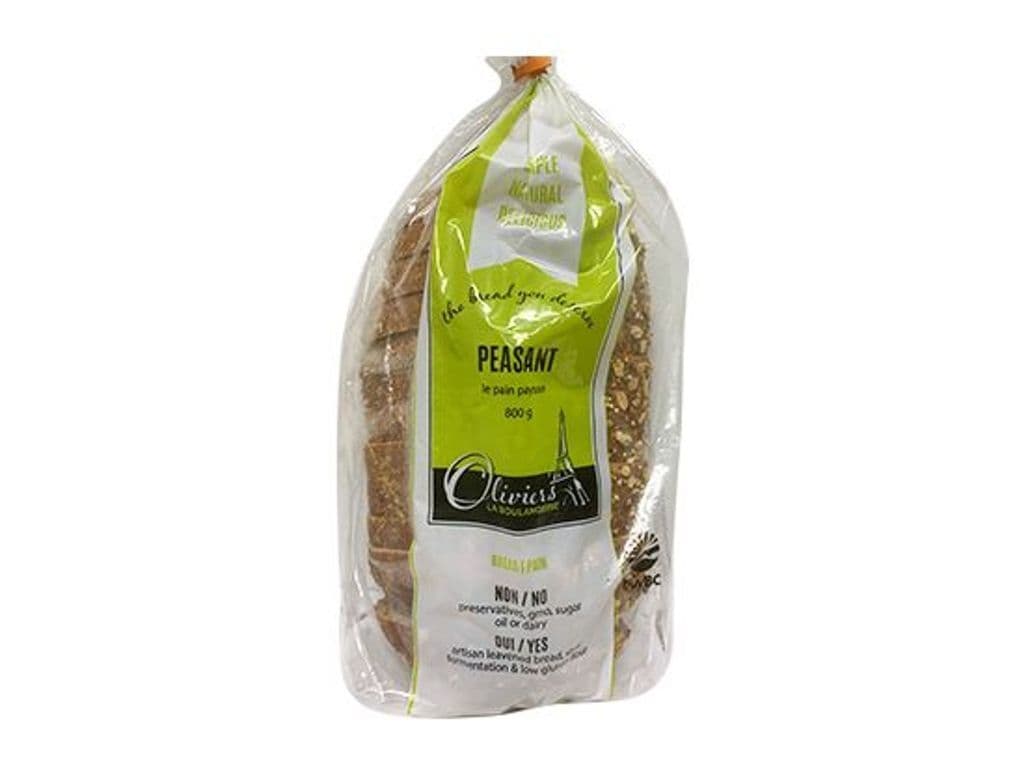 Olivier's White Peasant loaf 800g (Sliced)