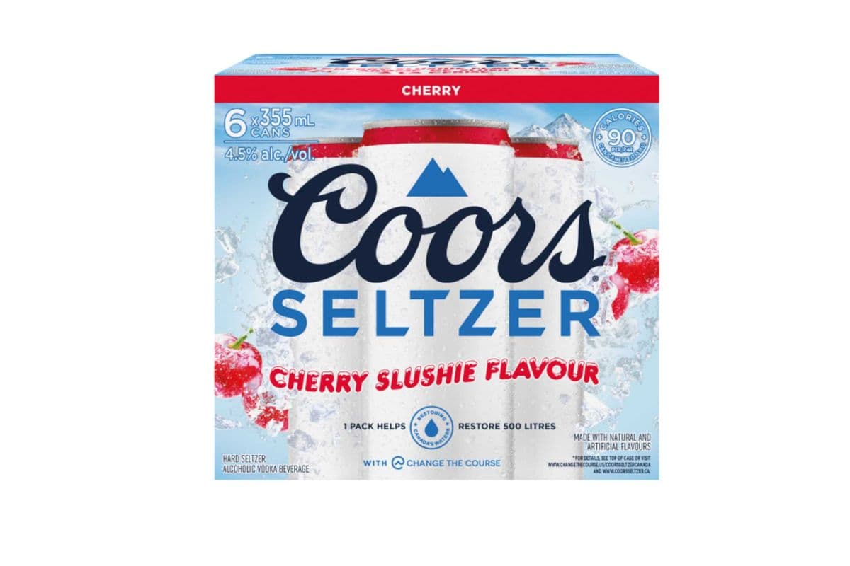 COORS SELTZER CHERRY SLUSHIE 6 PK (6 x 355ml)