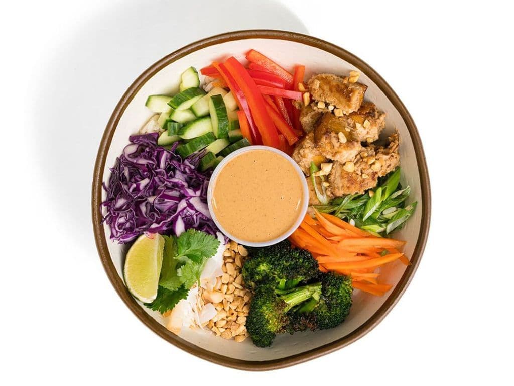 Thai Tofu Peanut Satay Bowl