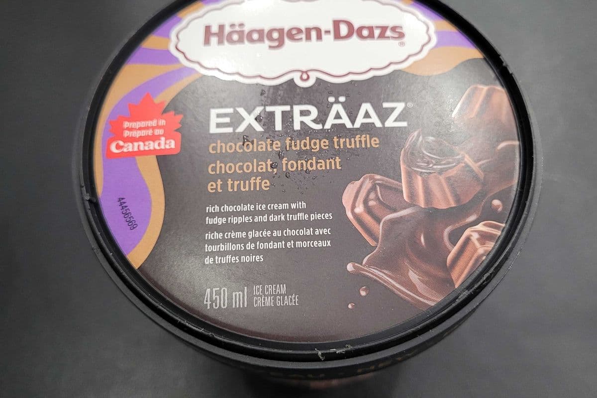 Häagen-Dazs exträaz 450ml Chocolat, fondant et truffe / Chocolate fudge truffle