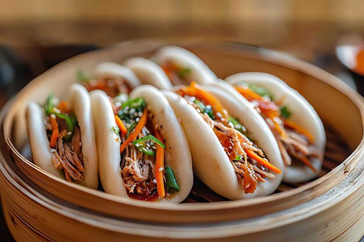 Chicken With Steam Bao Bun (2pc)