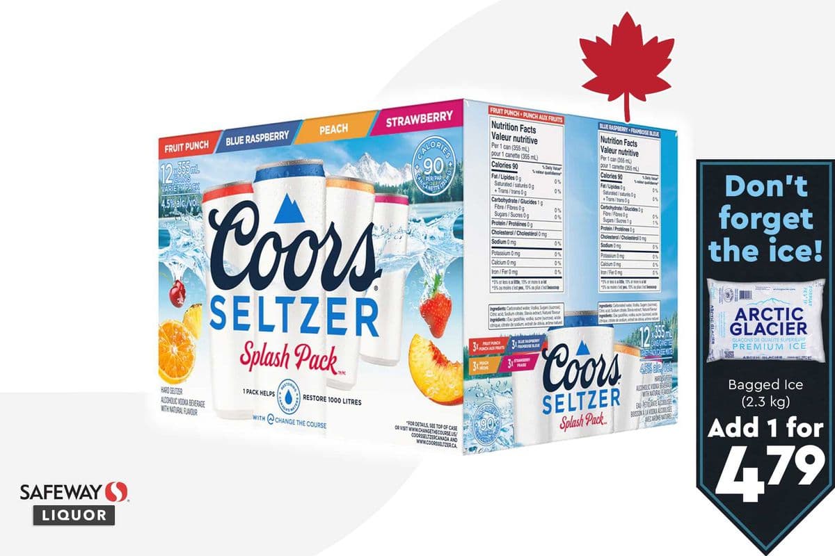 Coors Seltzer Splash Pack (12 x 355 ml)