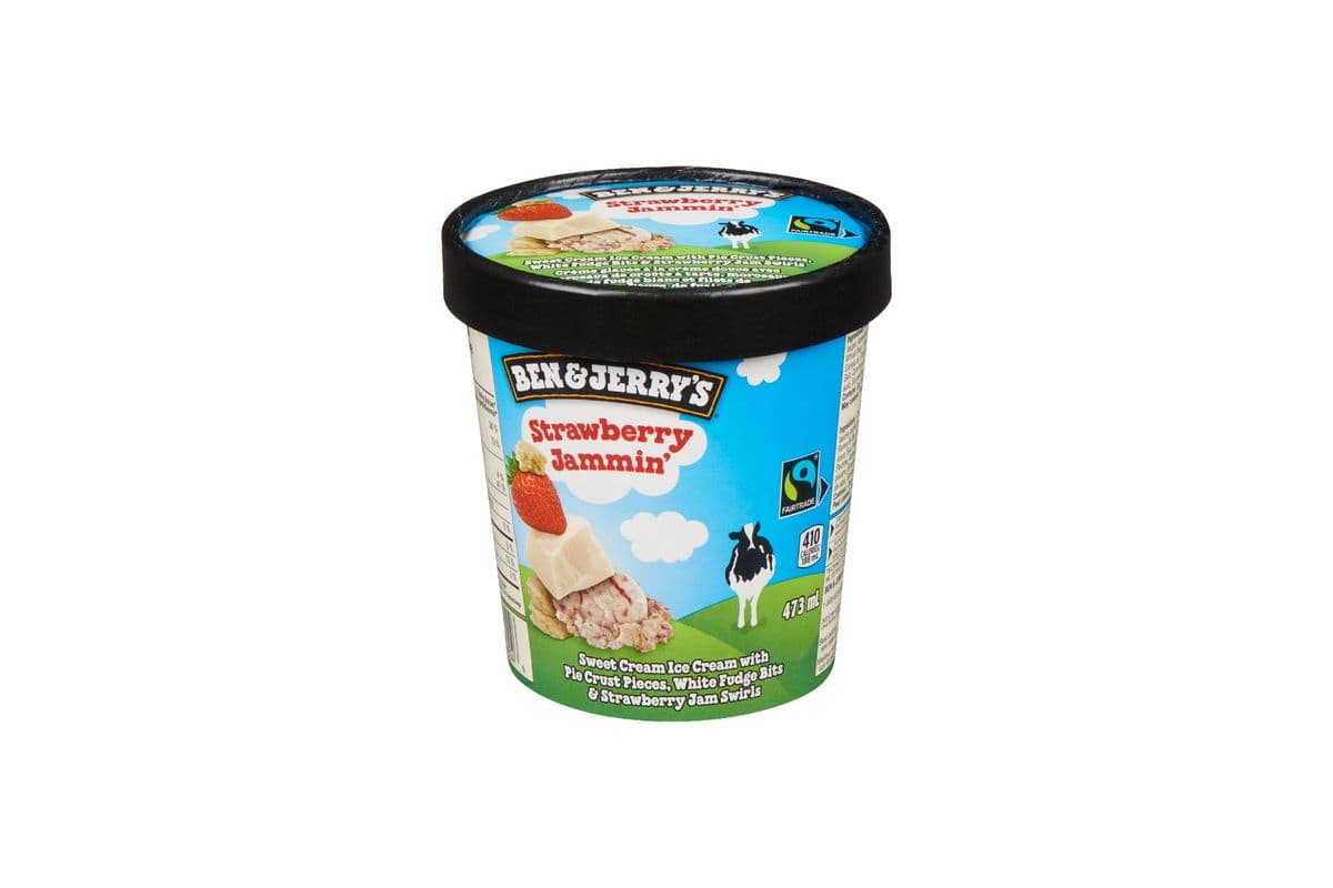 Ben & Jerry's Strawberry Jammin (473ml) - 77491