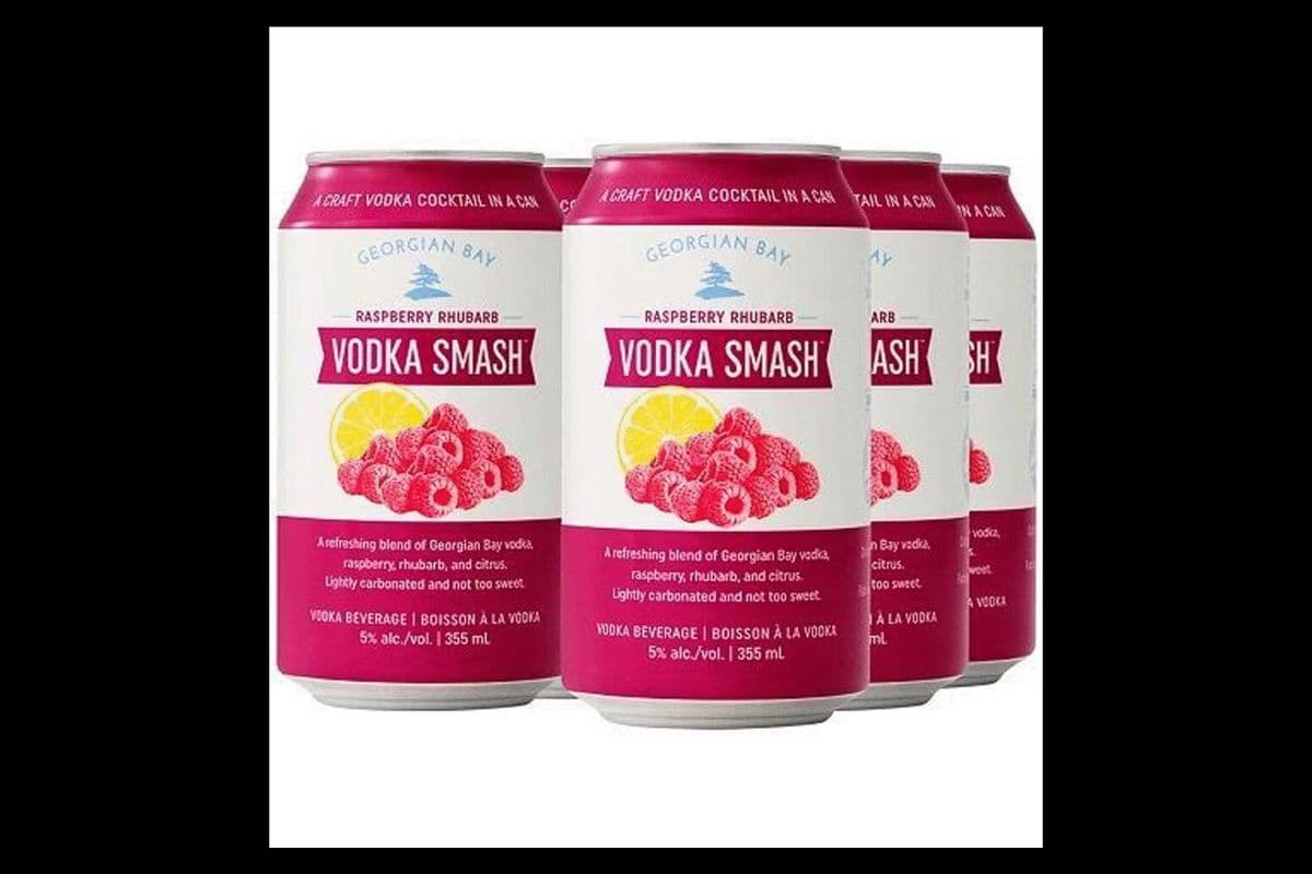 GEORGIAN BAY RASPBERRY RHUBARB VODKA SMASH (6 x 355ML CANS) (6 x 355ML)