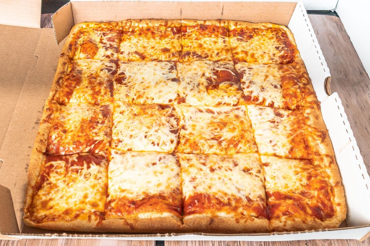 Party Square Cheese and Sauce Pizza (16 slices)