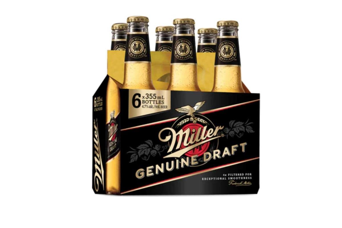 Miller Genuine Draft 6BTLS (6 x 355 ml)