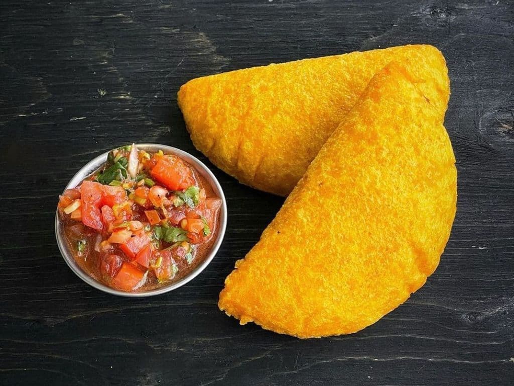 Two Beef Empanadas with Aji