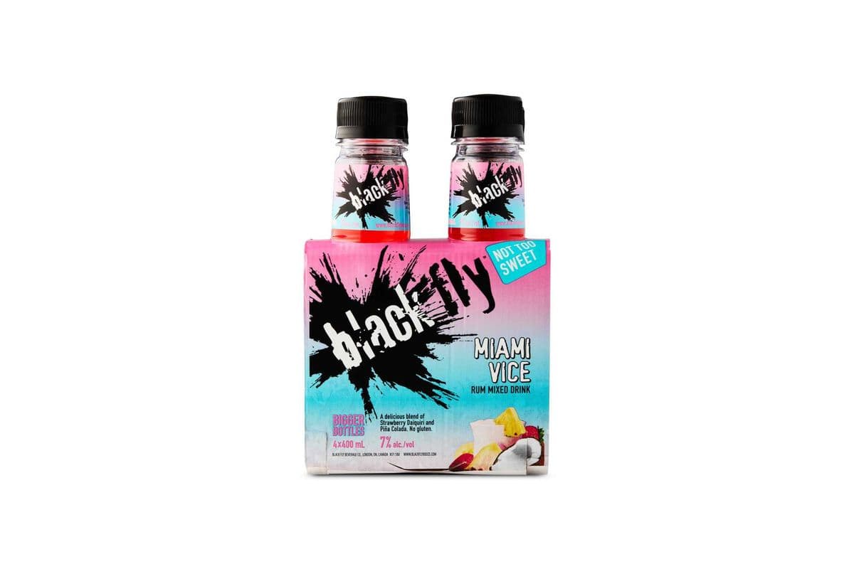 BlackFly Rum Miami Vice (4 x 400mL Bottles)