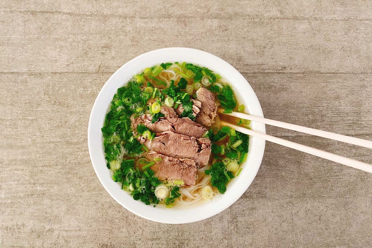 PC🍜🥩Soupe Tonkinoise au flanc de boeuf bien cuit / Well Done Beef Flank Tonkinese Soup