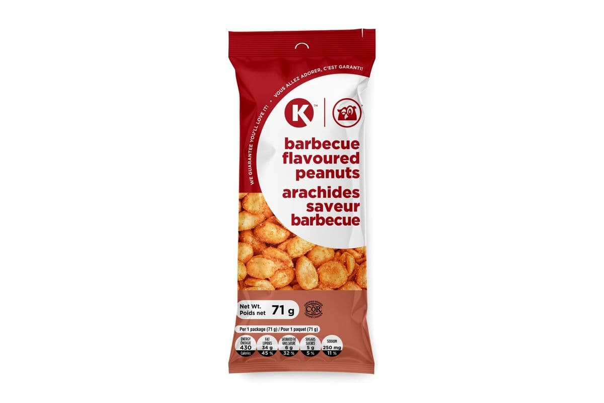 Circle K BBQ Peanuts Tube (71 g)