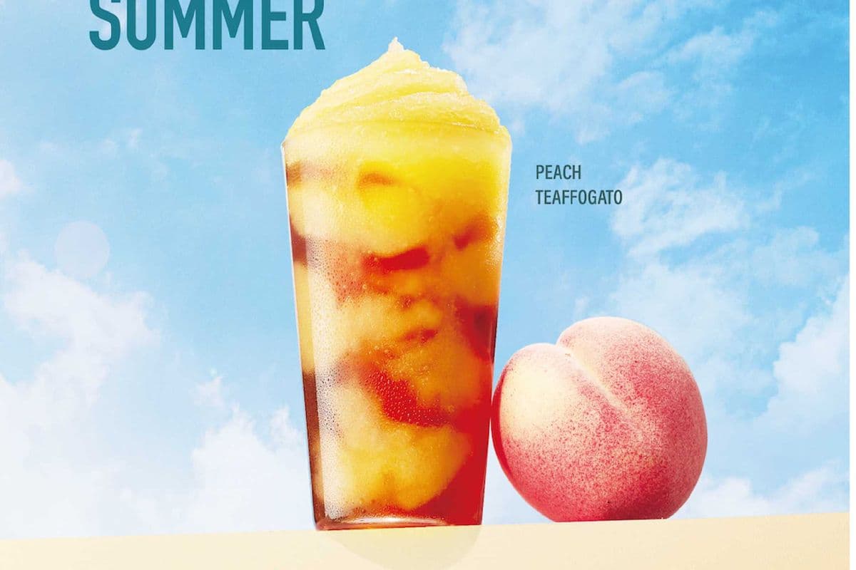 Peach Teaffogato