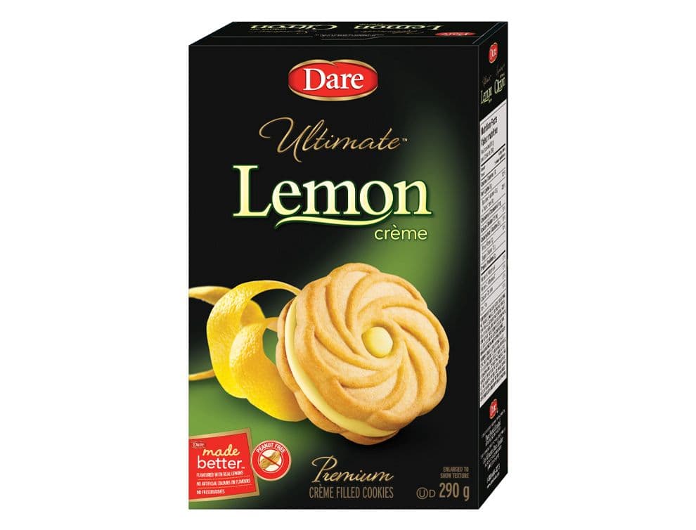 Dare Ultimate Biscuits a la Creme Premium Citron 290g/ Dare Premium Creme Filled Cookies Lemon 290g          