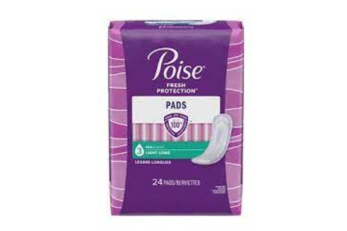 Poise Thin Pads (Light, Long) (24 count)
