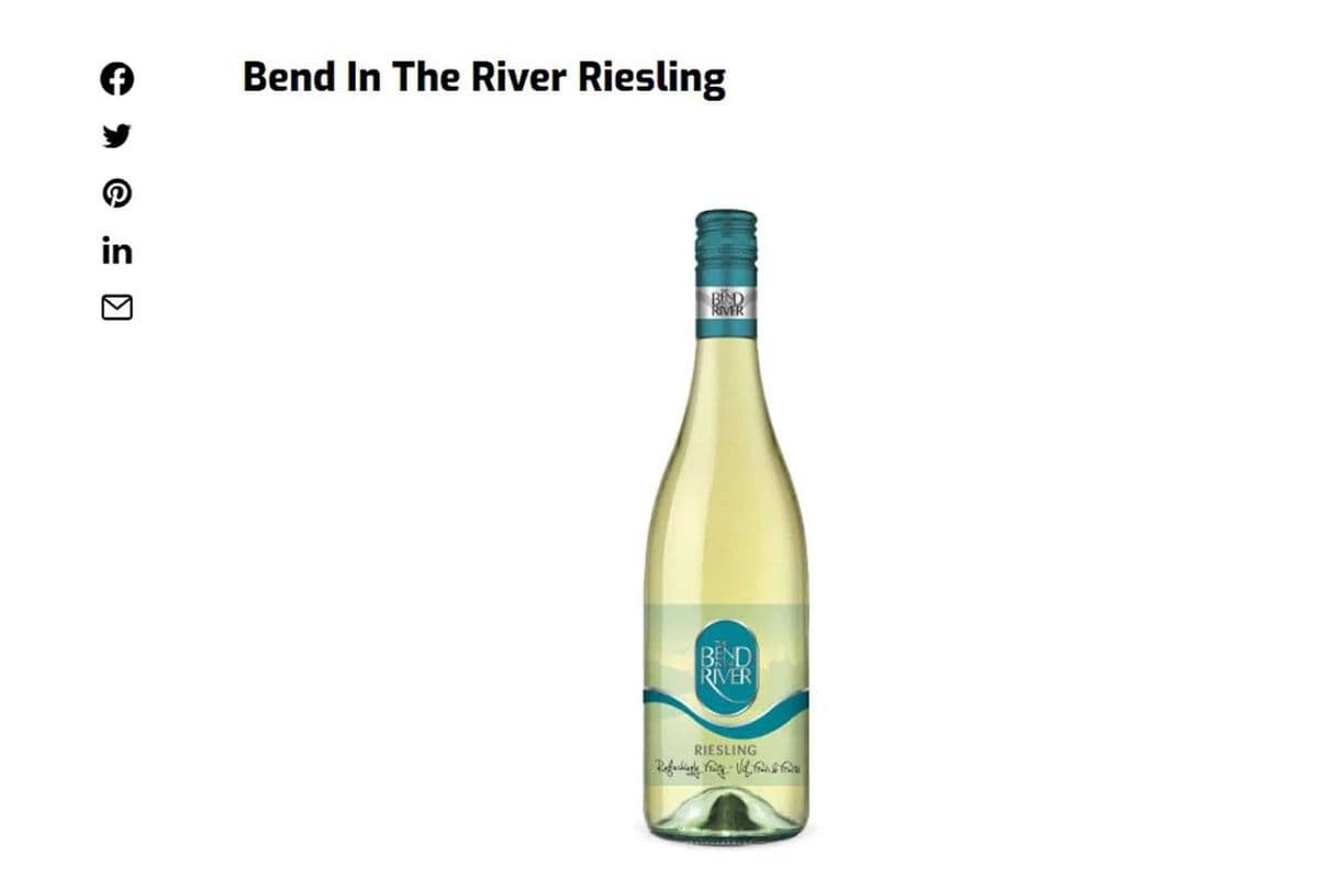 BEND IN THE RIVER RIESLING (750ML) (1 x 750ML)