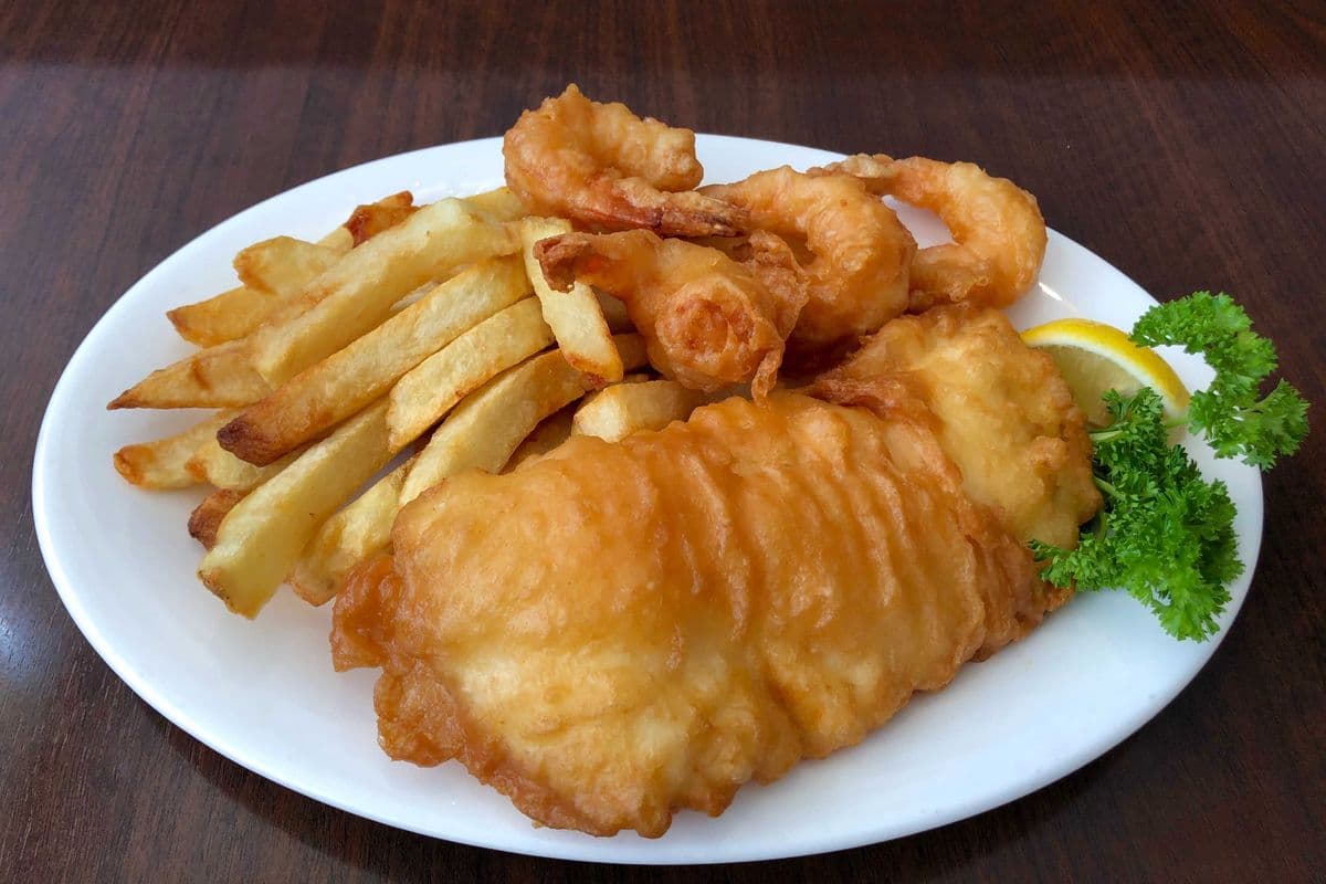 Halibut& Shrimp platter