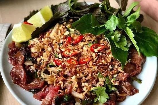 A9. Beef Carpaccio-罕有嘅牛肉配檸檬醬-Bò Tái Chanh
