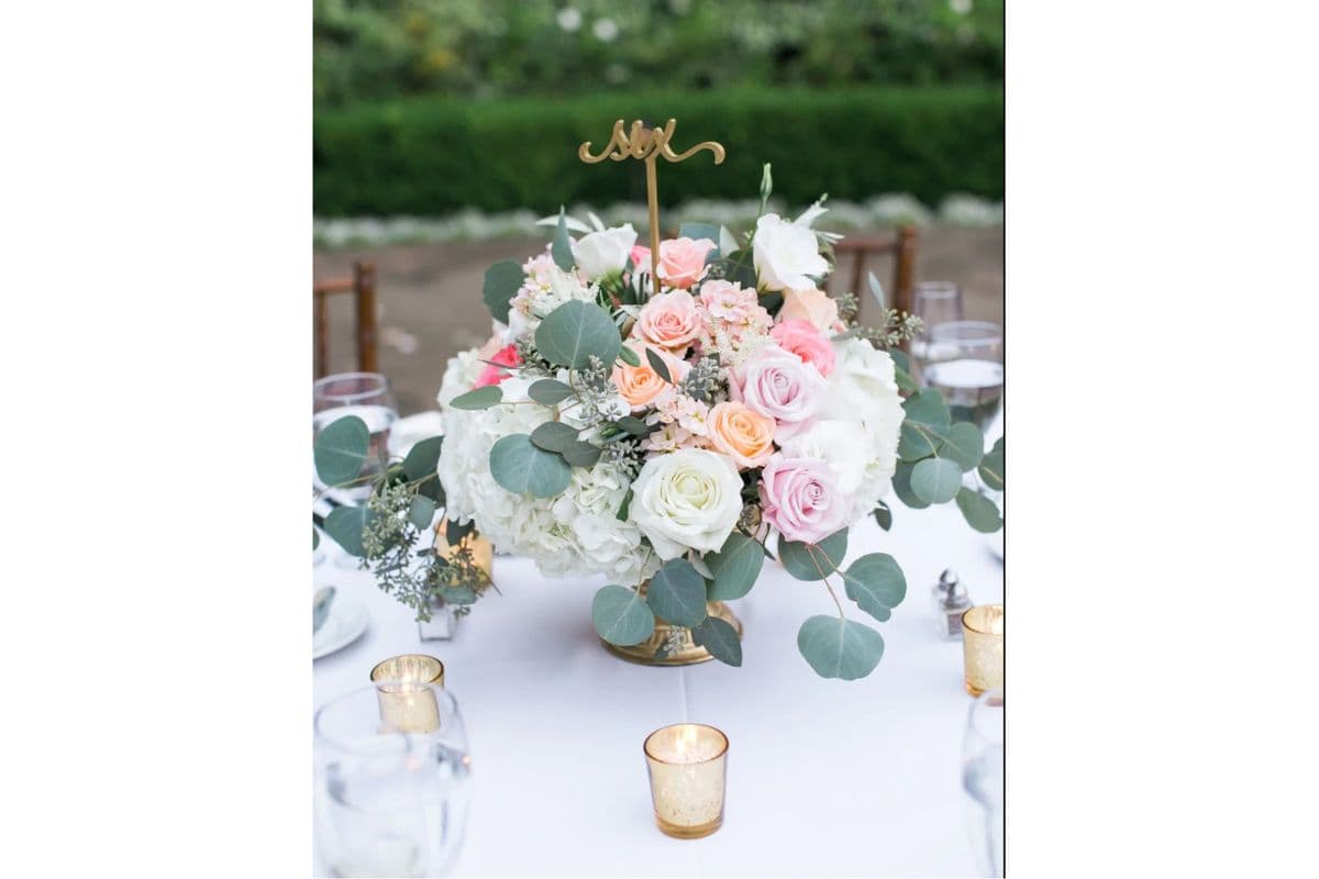 Blooms and Greens Centerpiece