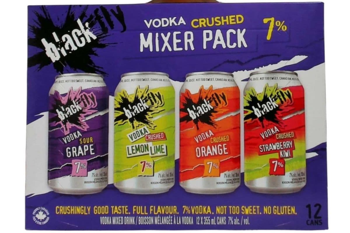 (NEW) BLACK FLY VODKA CRUSHED PURPLE MIXER 12X355ML (12 x 355ML)