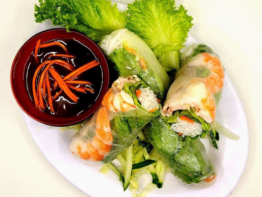 A5 - Shrimp & Pork Rice Paper Rolls