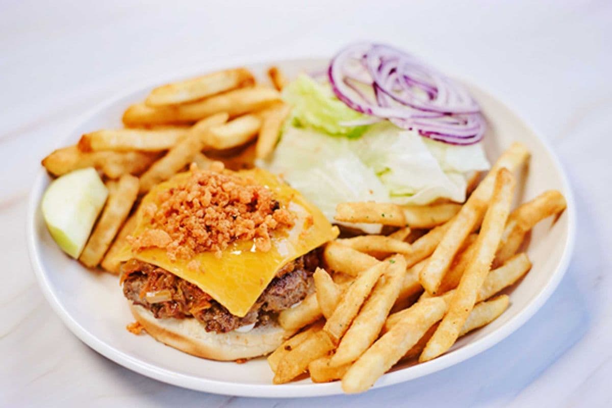 Kimchi and Beef Burger