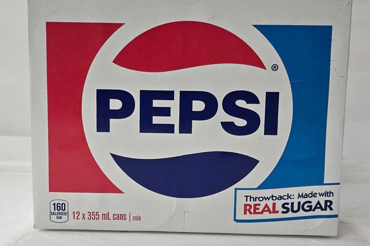 Pepsi real sugar 12× 355ml (12 cans)