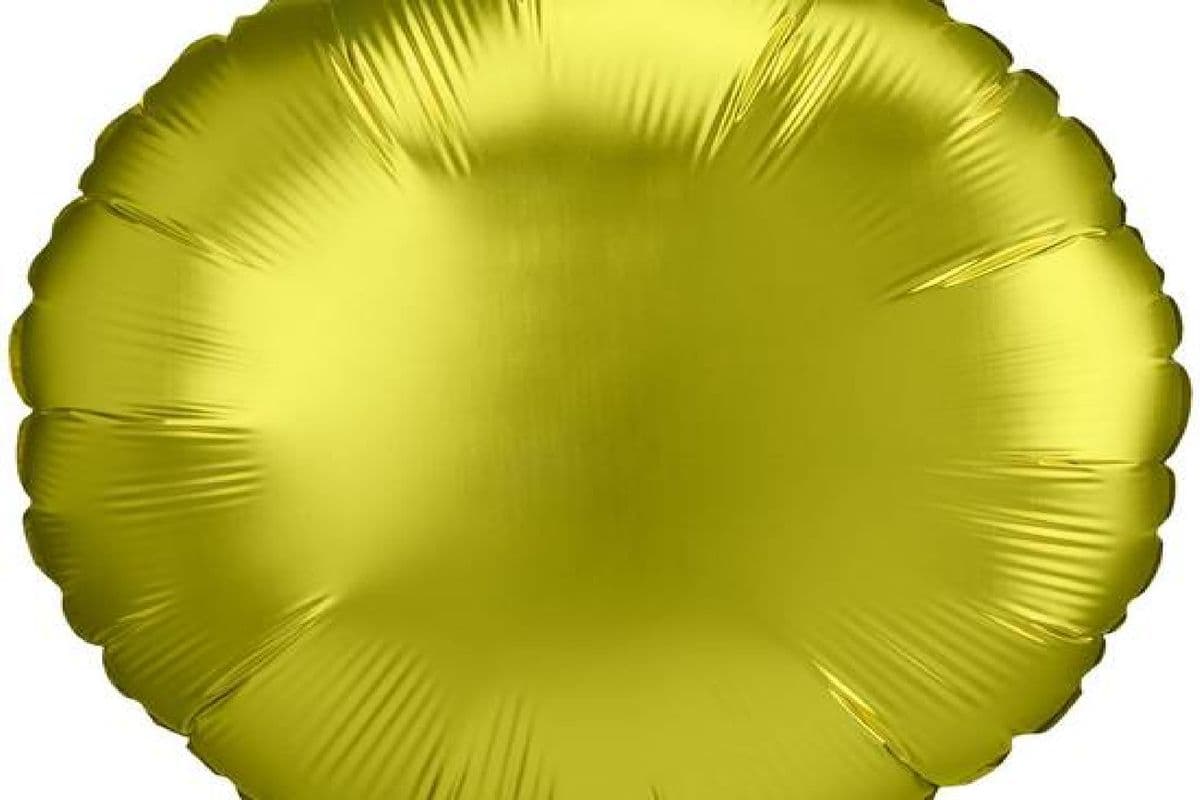 18" Foil balloon - Round Shape - Lemon Color