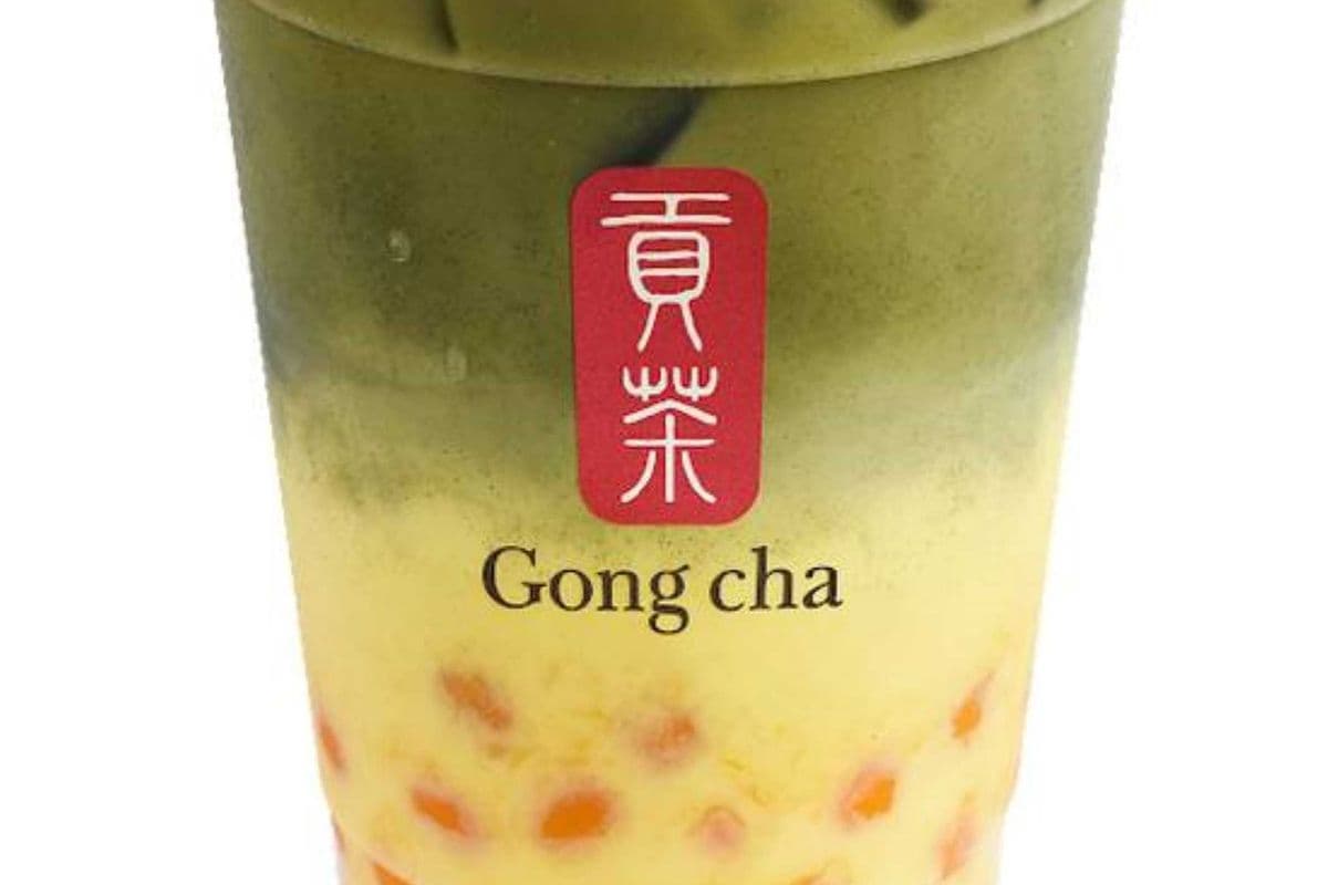 Matcha Mango Drink w/Mango Kanten Jelly