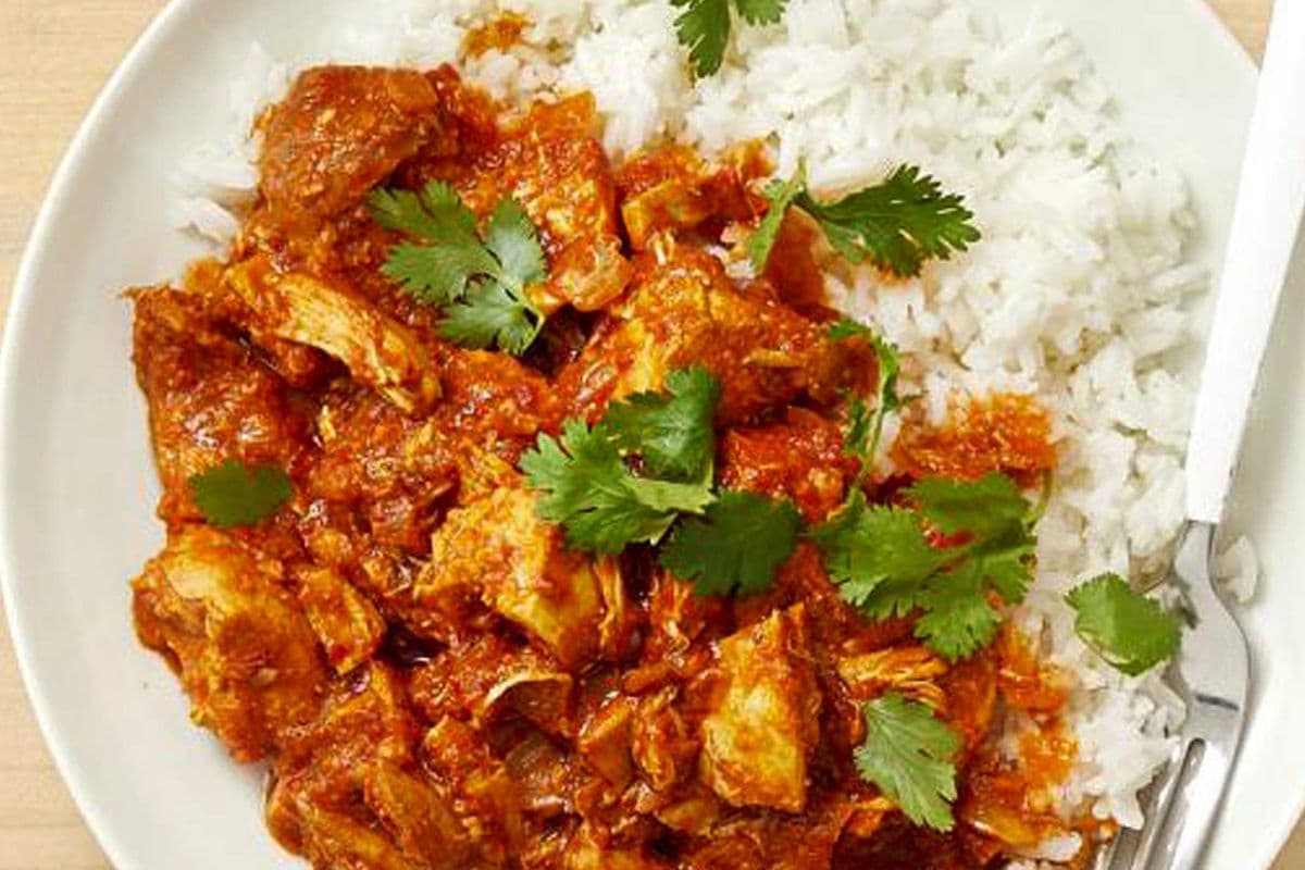 Chicken Vindaloo Curry Rice