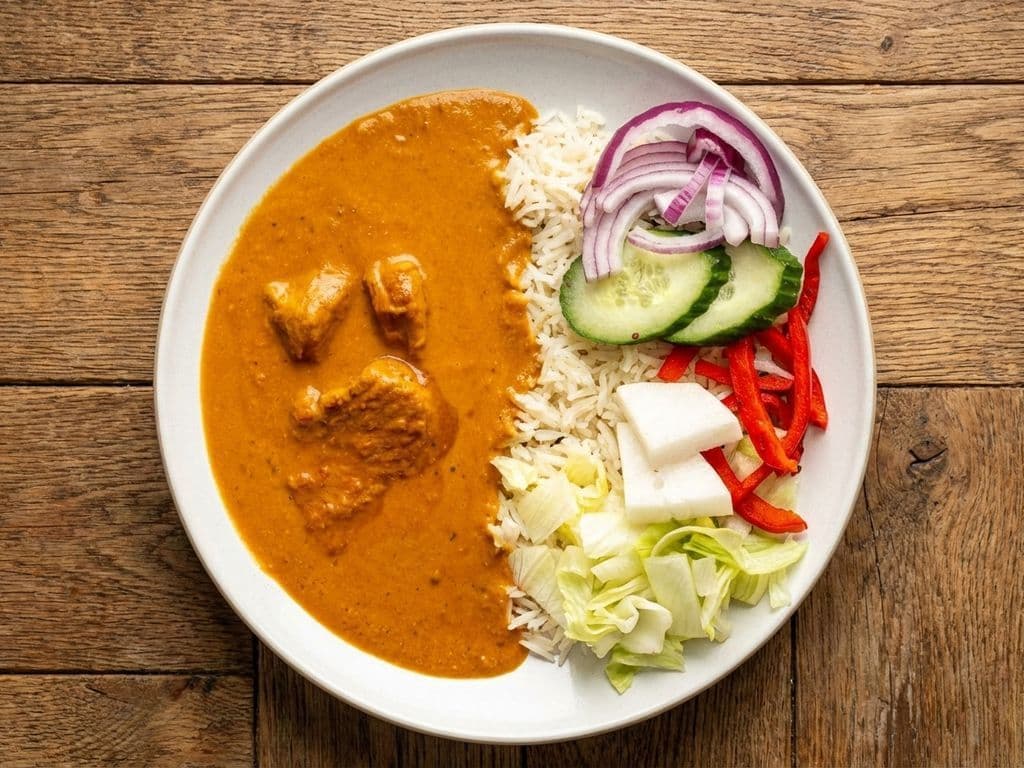 Creamy Butter Chicken Rice Bowl