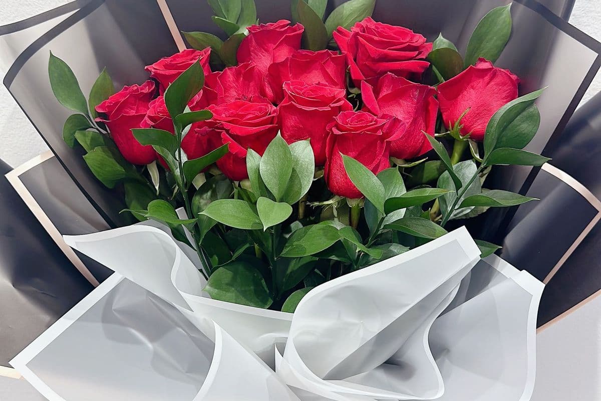 Luxe Bouquet - 12 Roses