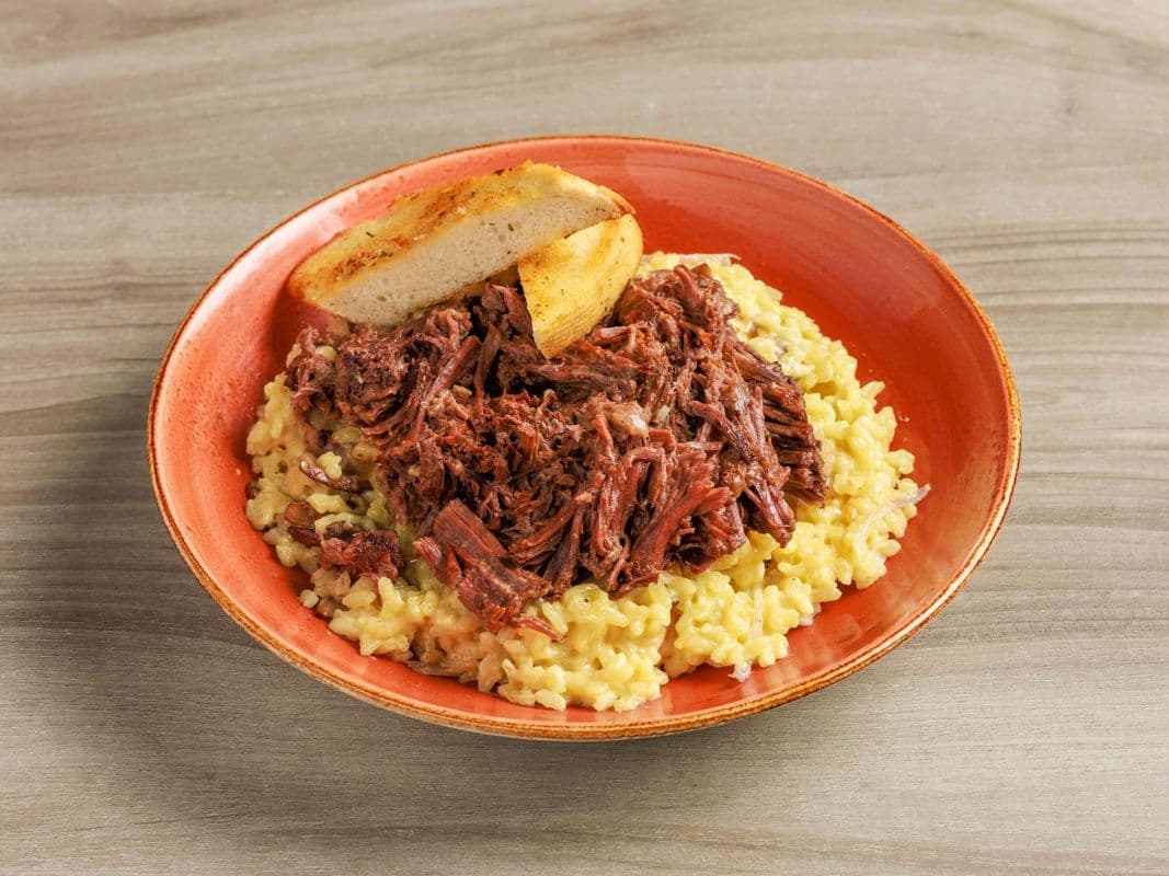 Braised Beef and Wild Mushroom Risotto